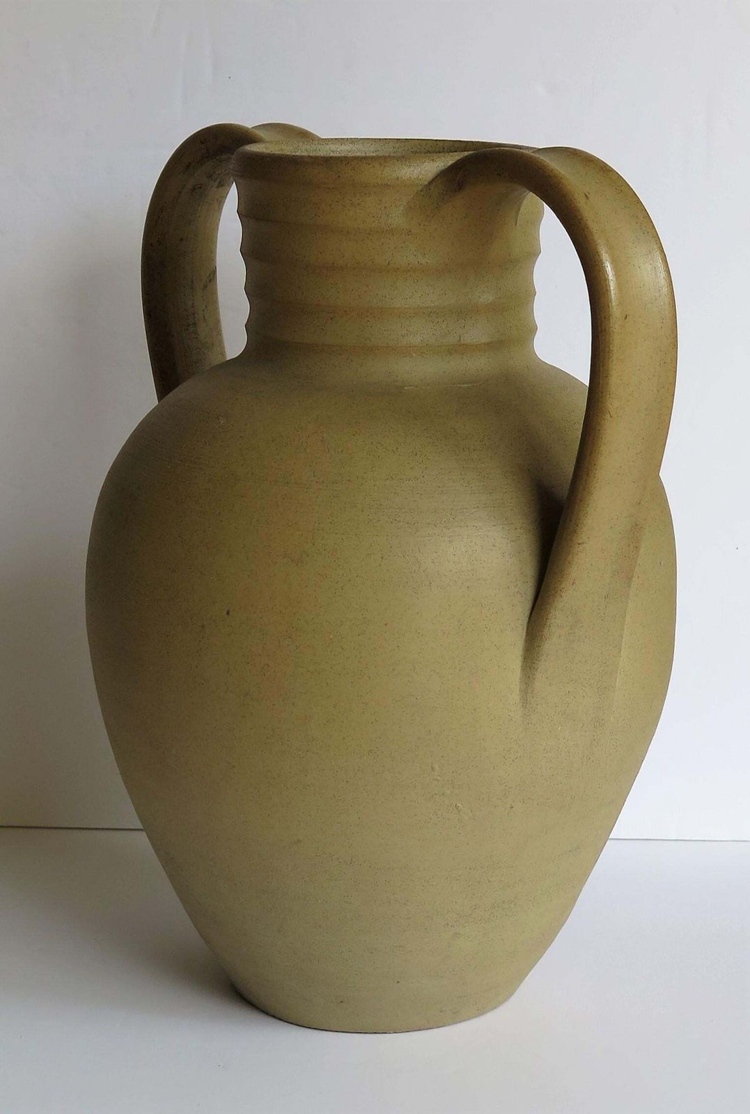 Large Stoneware Vase Or Urn By Moira Pottery Hillstonia Hand Potted, Circa 1935 photo 425.0