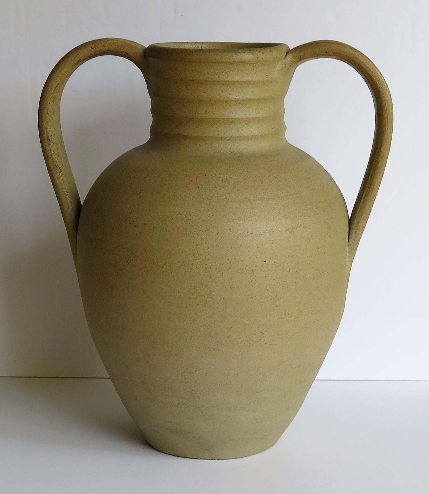 Large Stoneware Vase Or Urn By Moira Pottery Hillstonia Hand Potted, Circa 1935 photo buy