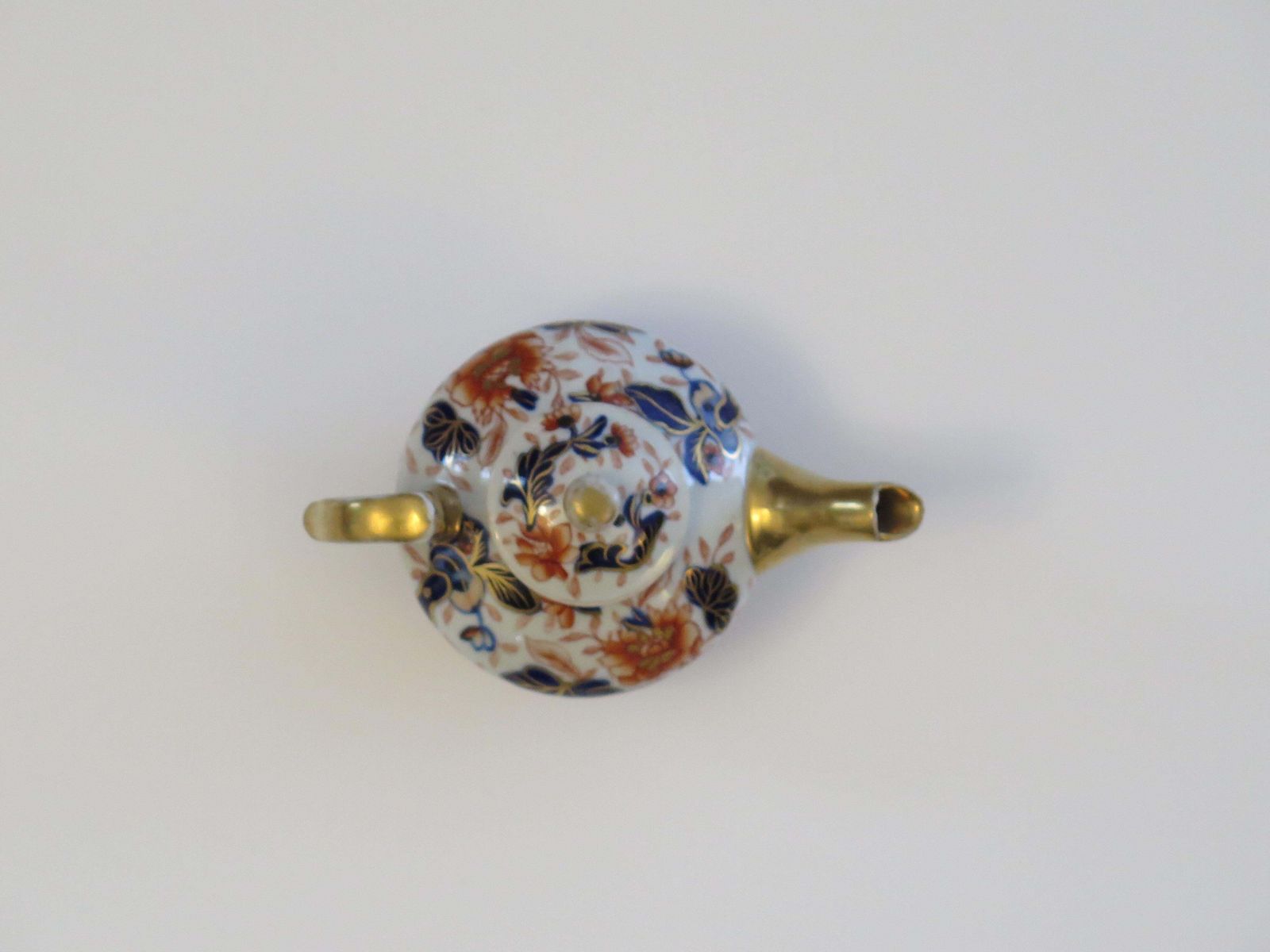 425.0 Rare Mason's Ironstone Miniature Teapot In Fence Japan Pattern, Circa 1820 photo