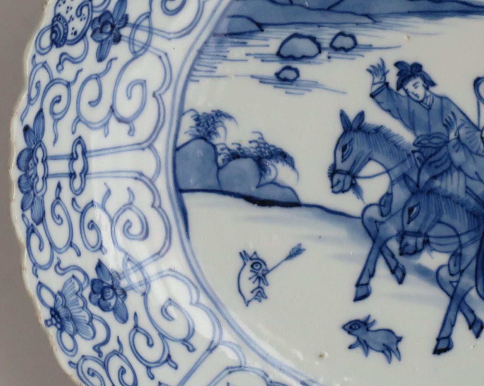 Kangxi Period Chinese Plate Porcelain Blue & White Chenghua Mark, Circa 1680 photo Home Decor