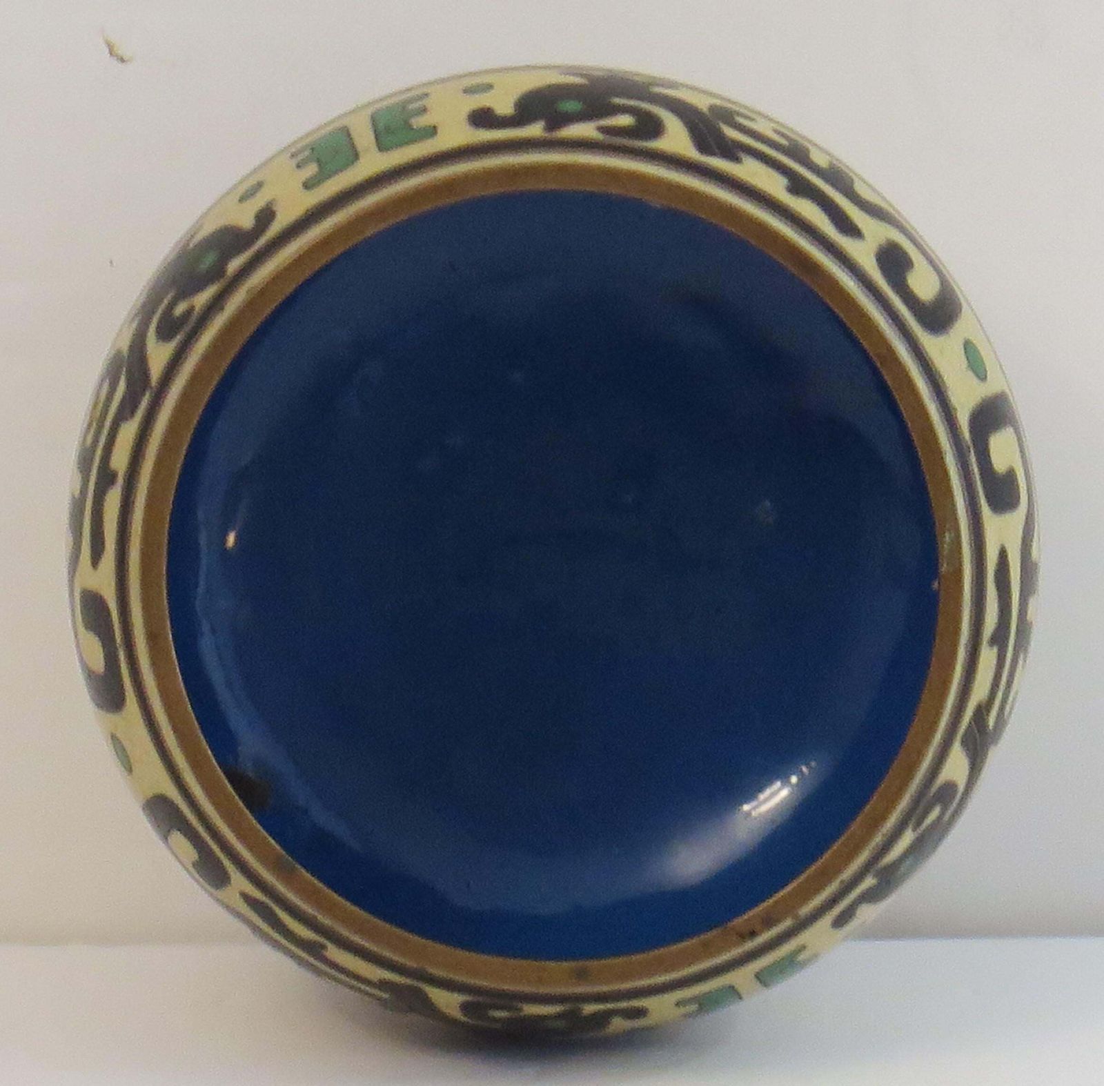 photo furniture 19thc Japanese Cloisonné Brush Washer Bowl, Meiji Period Circa 1880