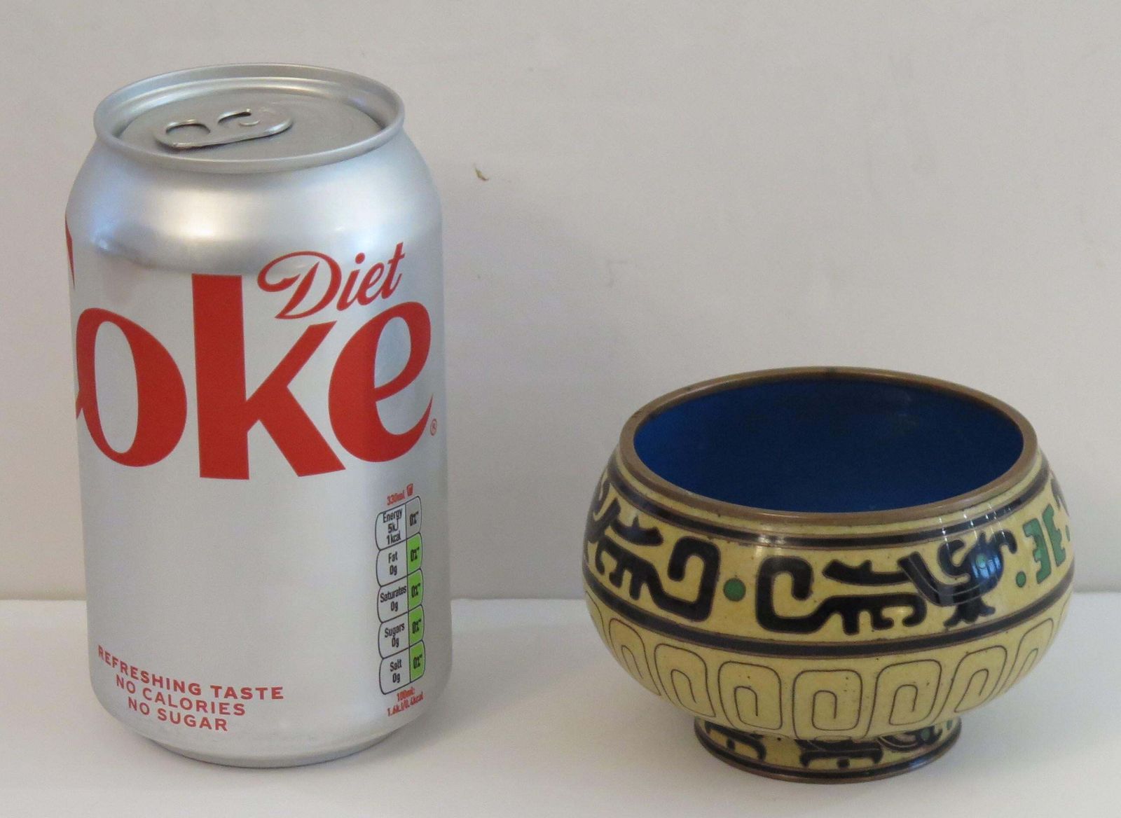 photo vinterior 19thc Japanese Cloisonné Brush Washer Bowl, Meiji Period Circa 1880