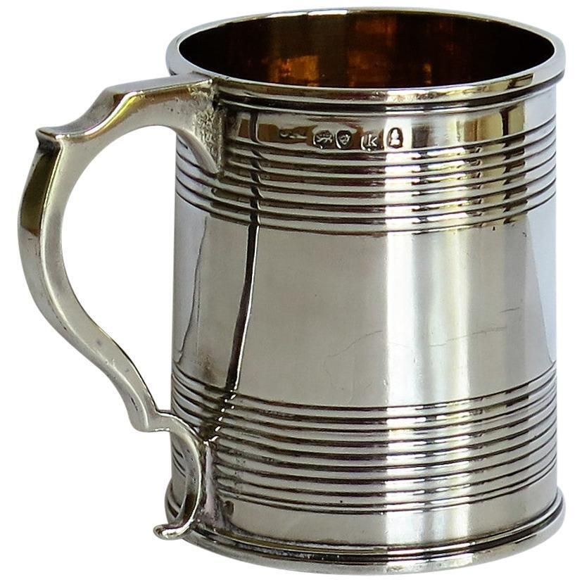 Georgian Sterling Silver Christening Mug By Joseph Angell, London 1825 photo furniture