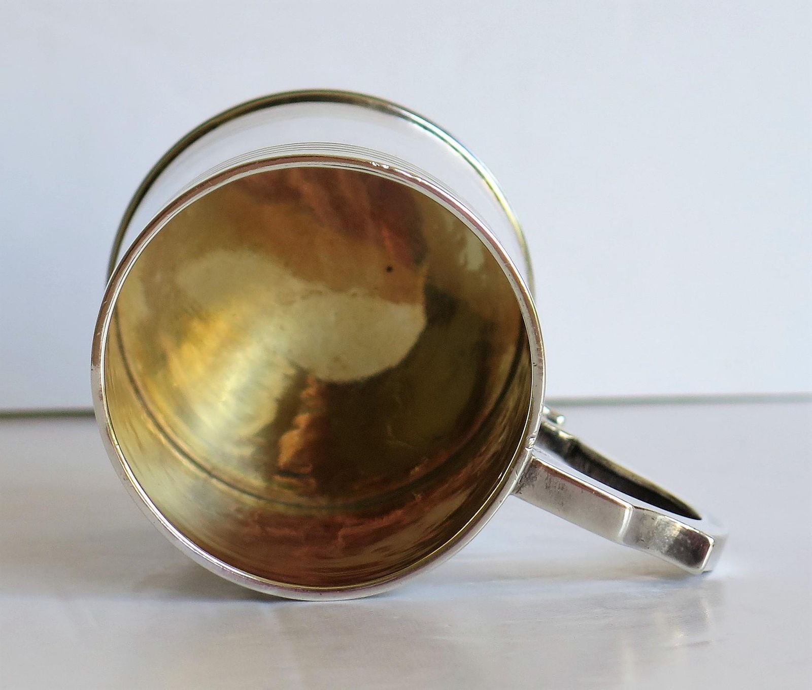 photo vintage Georgian Sterling Silver Christening Mug By Joseph Angell, London 1825