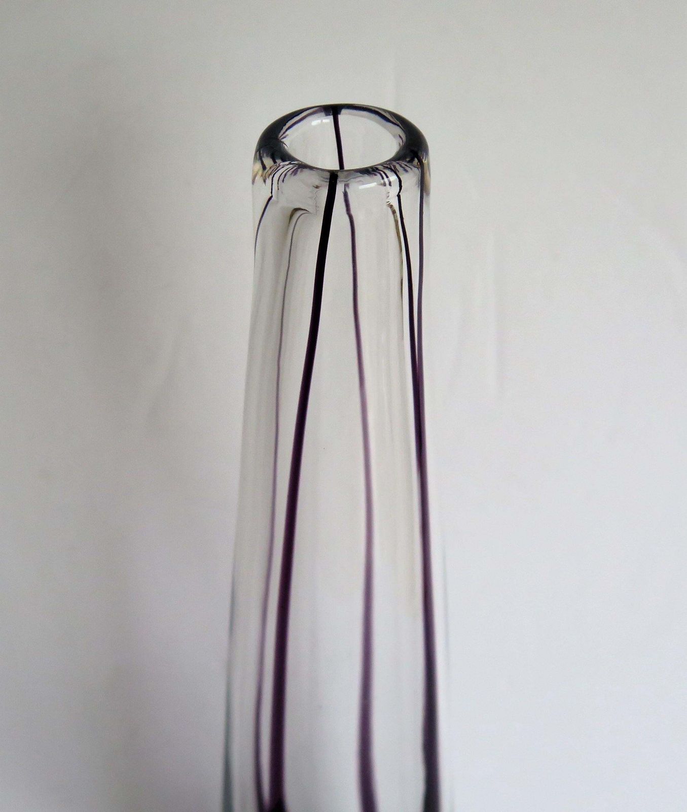 photo buy Tall Glass Sommerso Vase By Vicke Lindstrand For Kosta Glass, Sweden Circa 1960