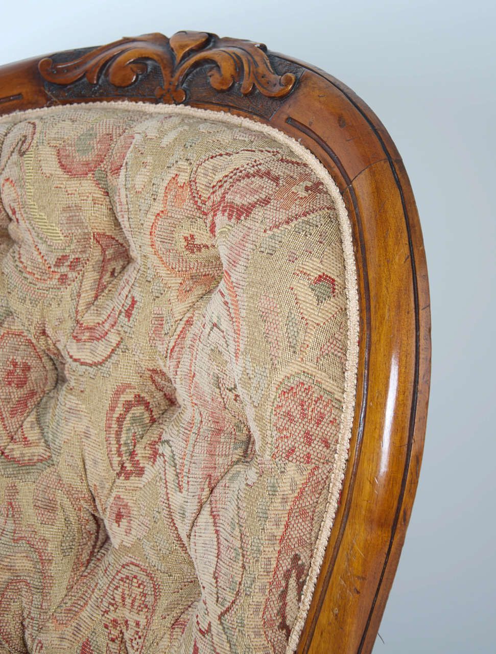 Mid 19th Century Spoon Back Open Armchair Walnut, English Victorian Circa 1850 photo 1675.0