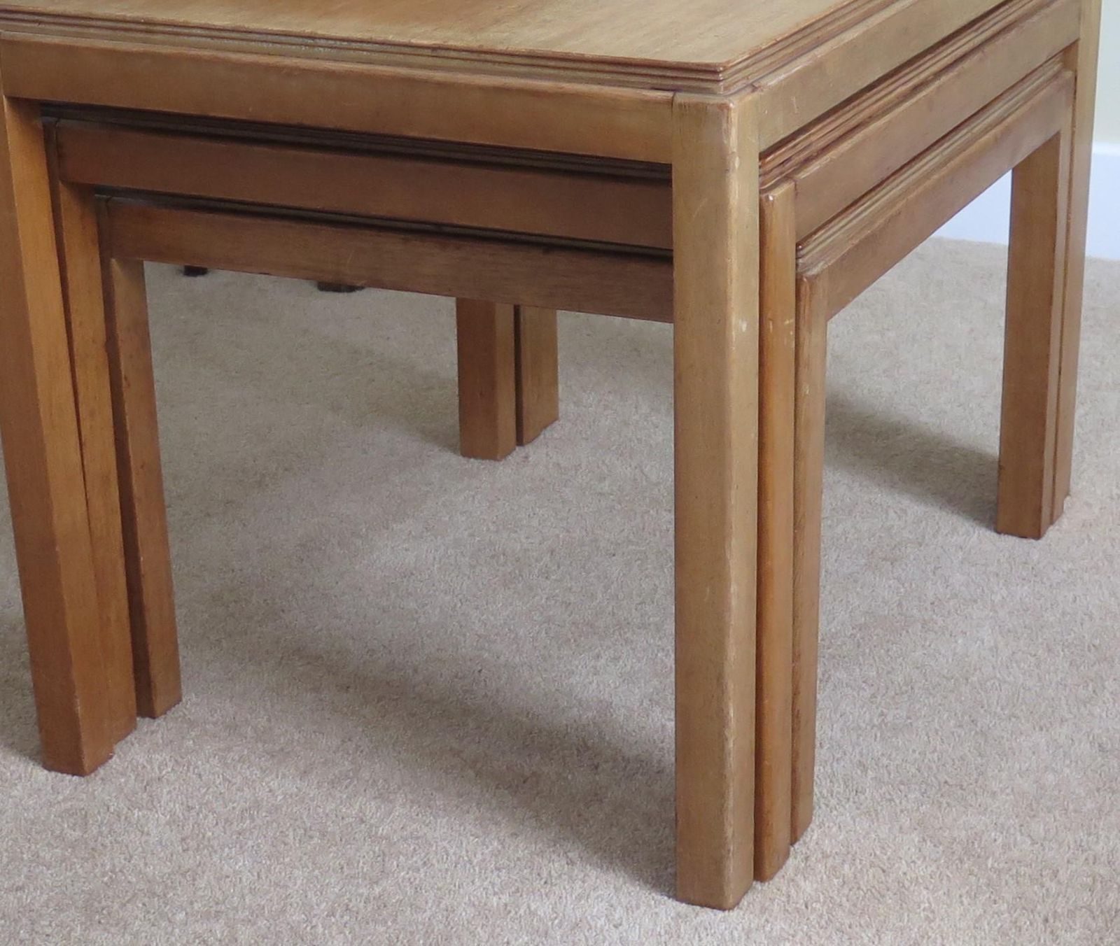 Gordon Russell Nest Of Three Tables In Walnut, Cotswold School England Ca 1950 photo vintage