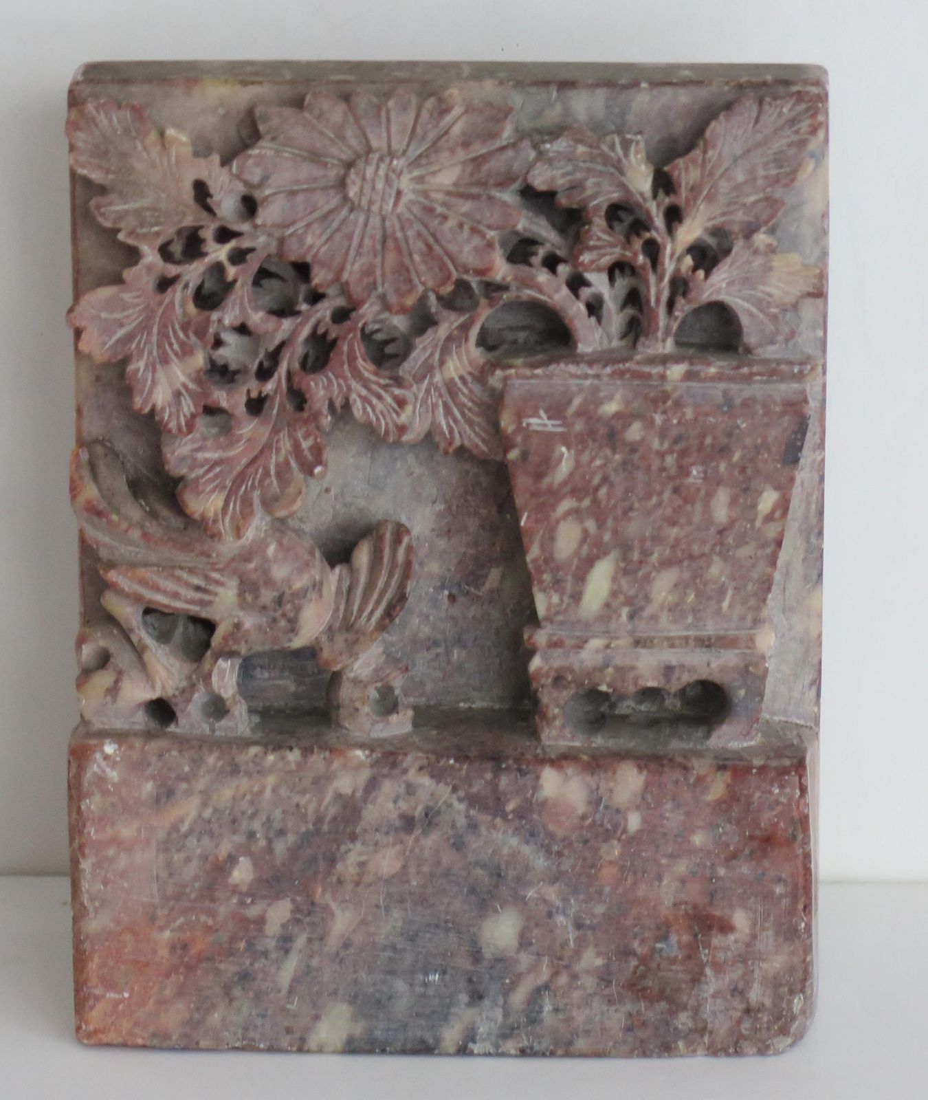 Chinese Bookends Of Soapstone Hand Carved, Republic Period Circa 1920s photo buy