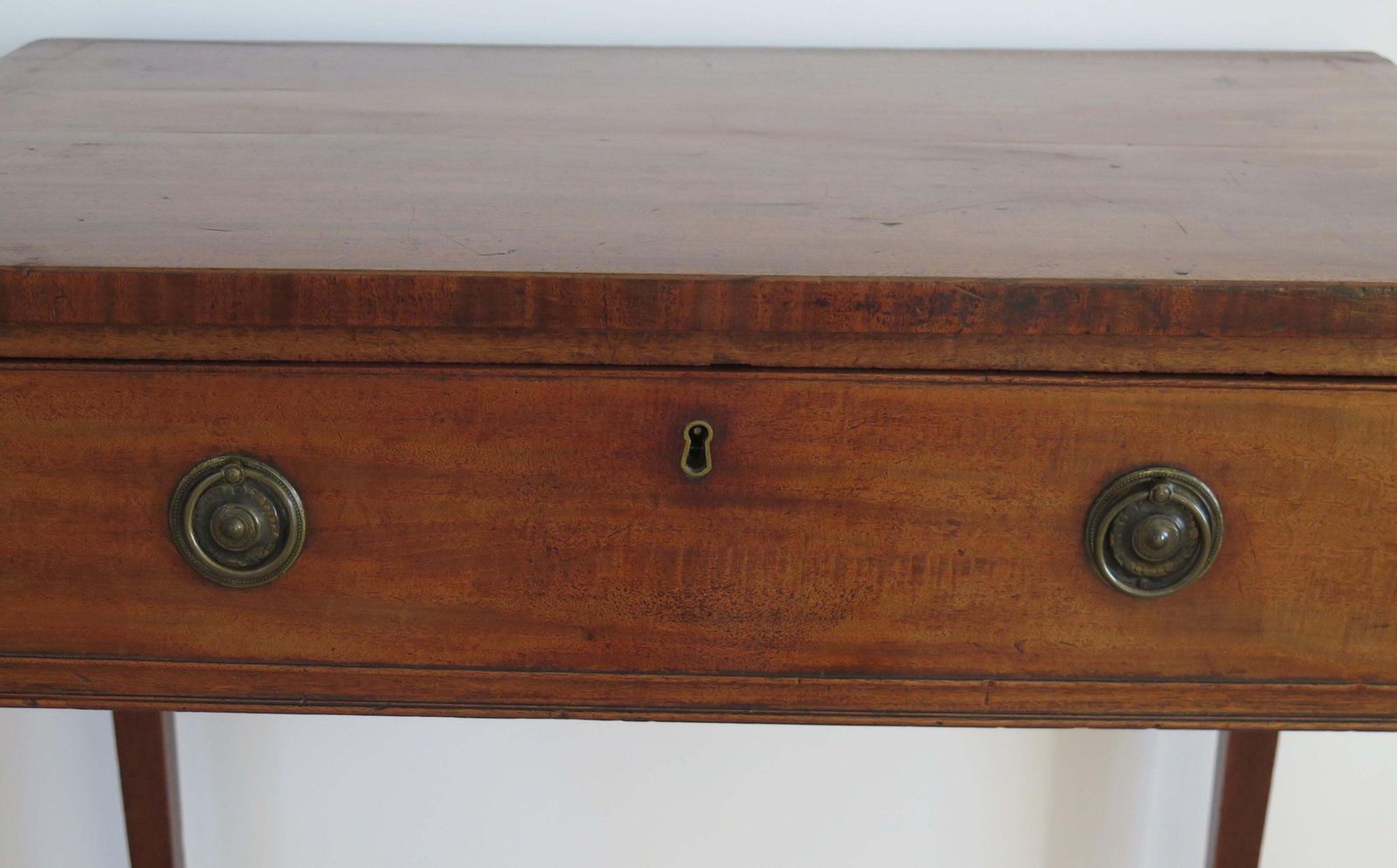 18thc Writing Table Or Dressing Table, George III Sheraton Period Circa 1790 photo vintage