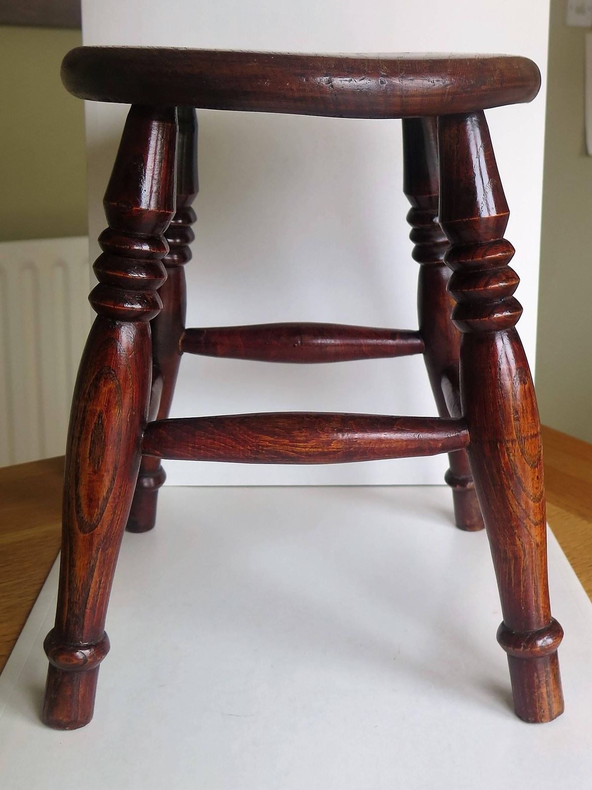 Furniture Elm Stool Or Stand North East Yorkshire English Maker, Circa 1850 photo