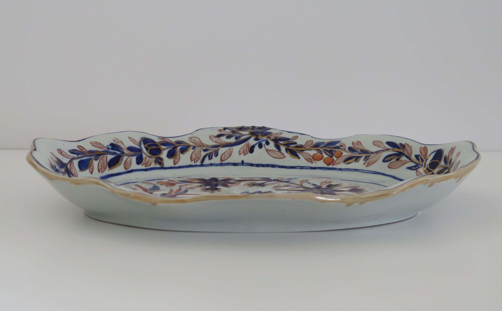 Georgian Mason's Ironstone Serving Platter Rock, Leaves And Flowers Ptn, Ca 1818 photo buy