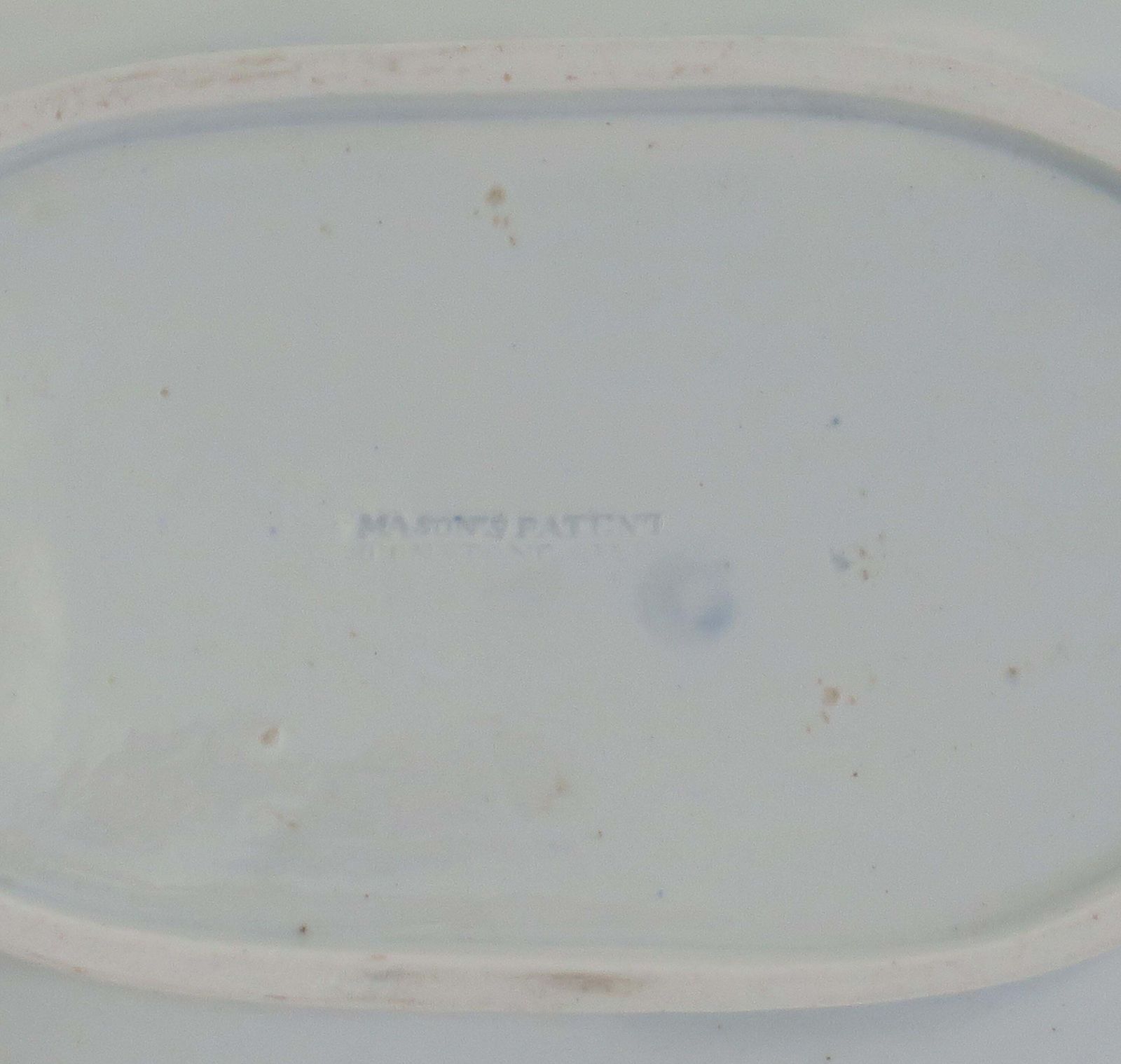 Home Decor Georgian Mason's Ironstone Serving Platter Rock, Leaves And Flowers Ptn, Ca 1818 photo