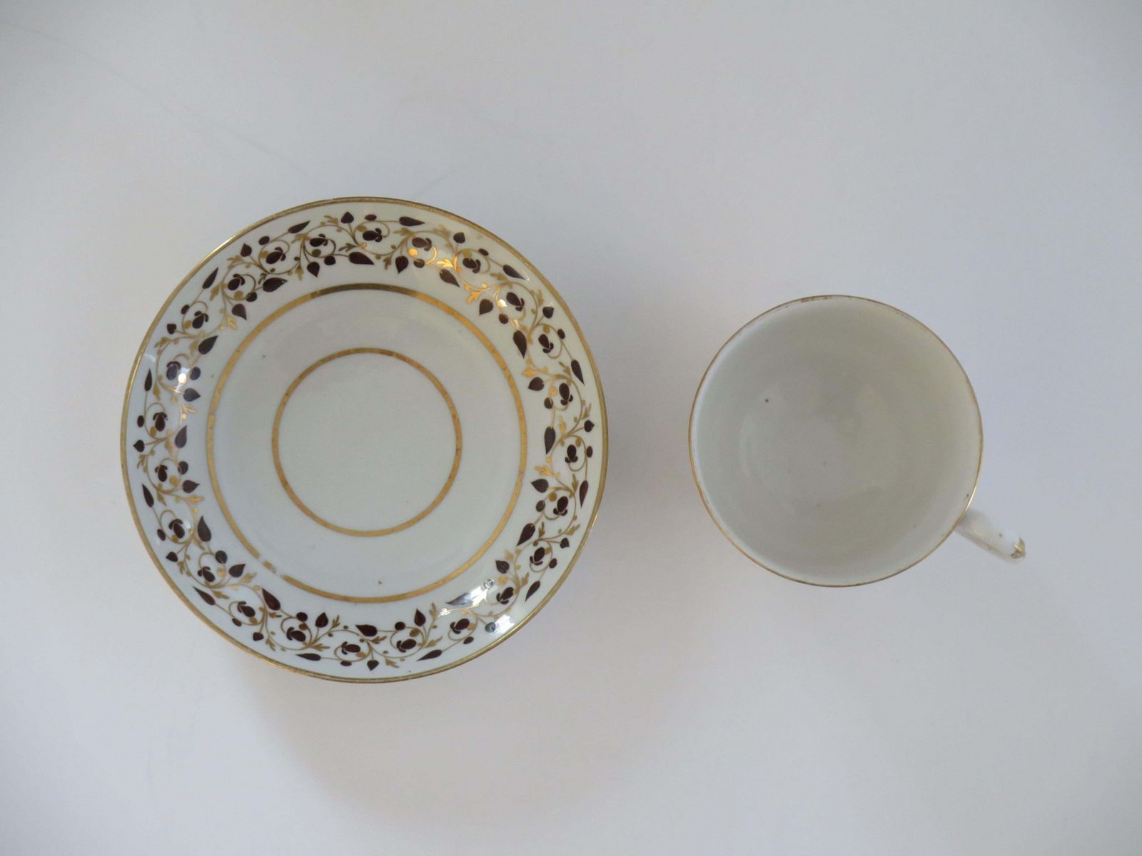 Worcester Barr Flight & Barr Period Porcelain Tea Cup & Saucer Duo, Circa 1810 photo buy