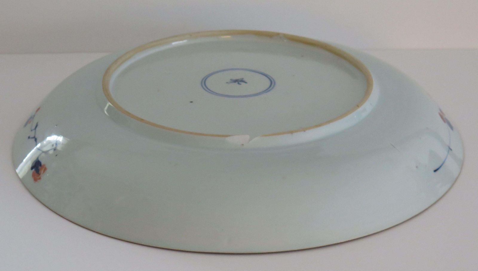 Chinese Kangxi Mark & Period Very Large Imari Dish Or Plate Porcelain, Ca 1710 photo vintage