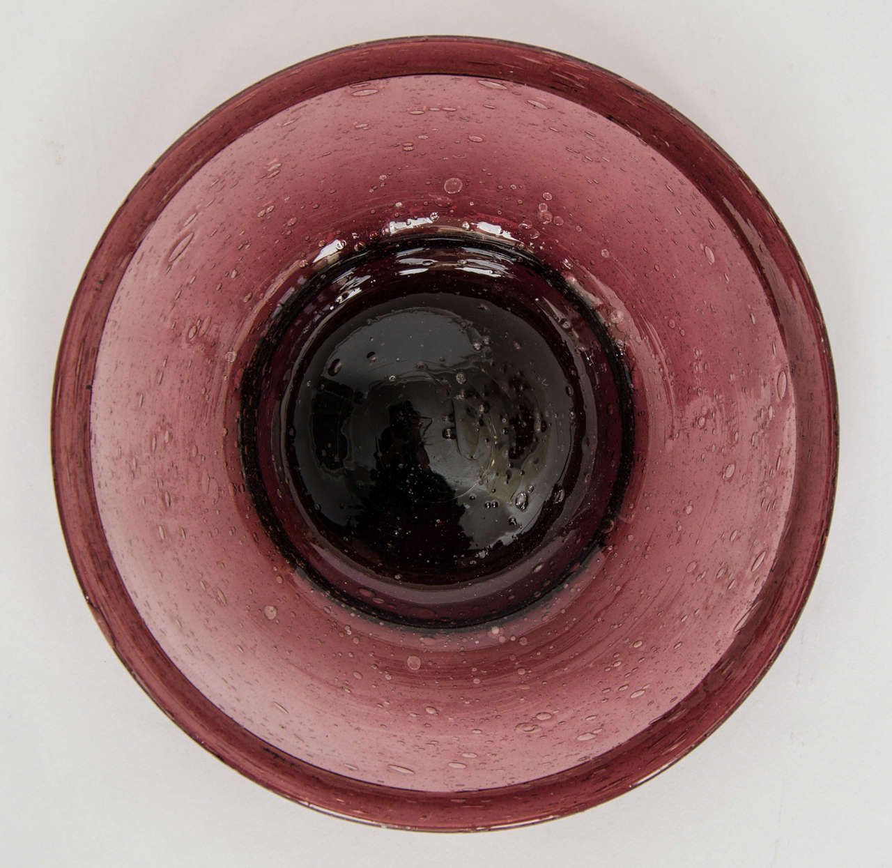 Rare Georgian Amethyst Glass Cup And Saucer Hand Blown, Circa 1800 photo buy