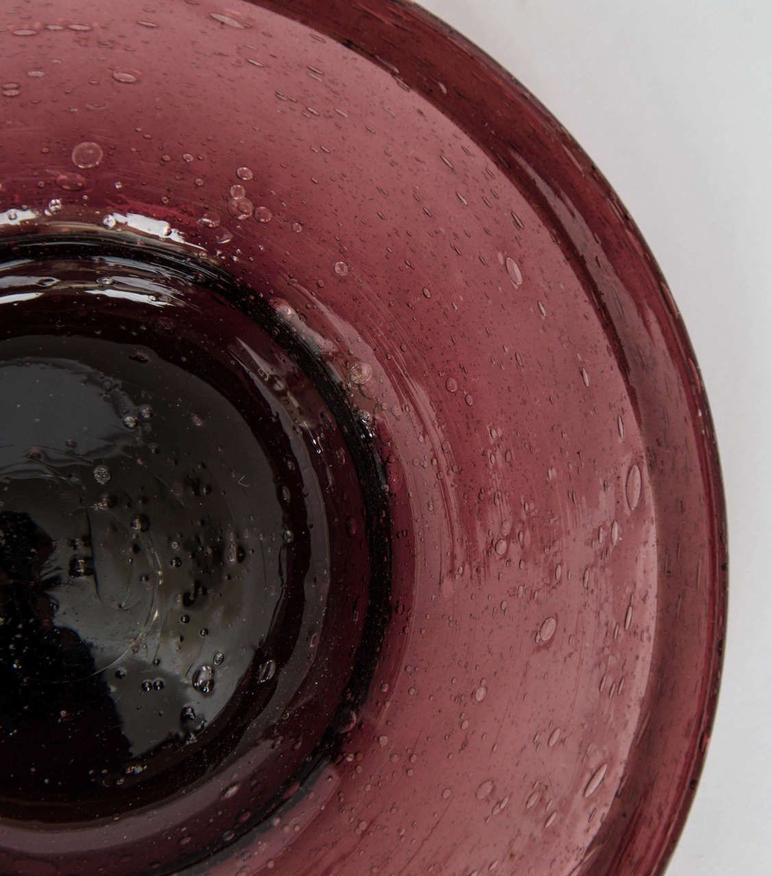 Rare Georgian Amethyst Glass Cup And Saucer Hand Blown, Circa 1800 photo vintage