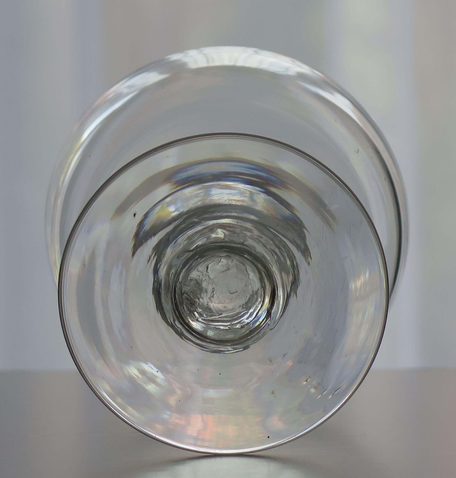 photo furniture Georgian Rummer Drinking Glass Hand Blown With Ball Knop, English Circa 1810