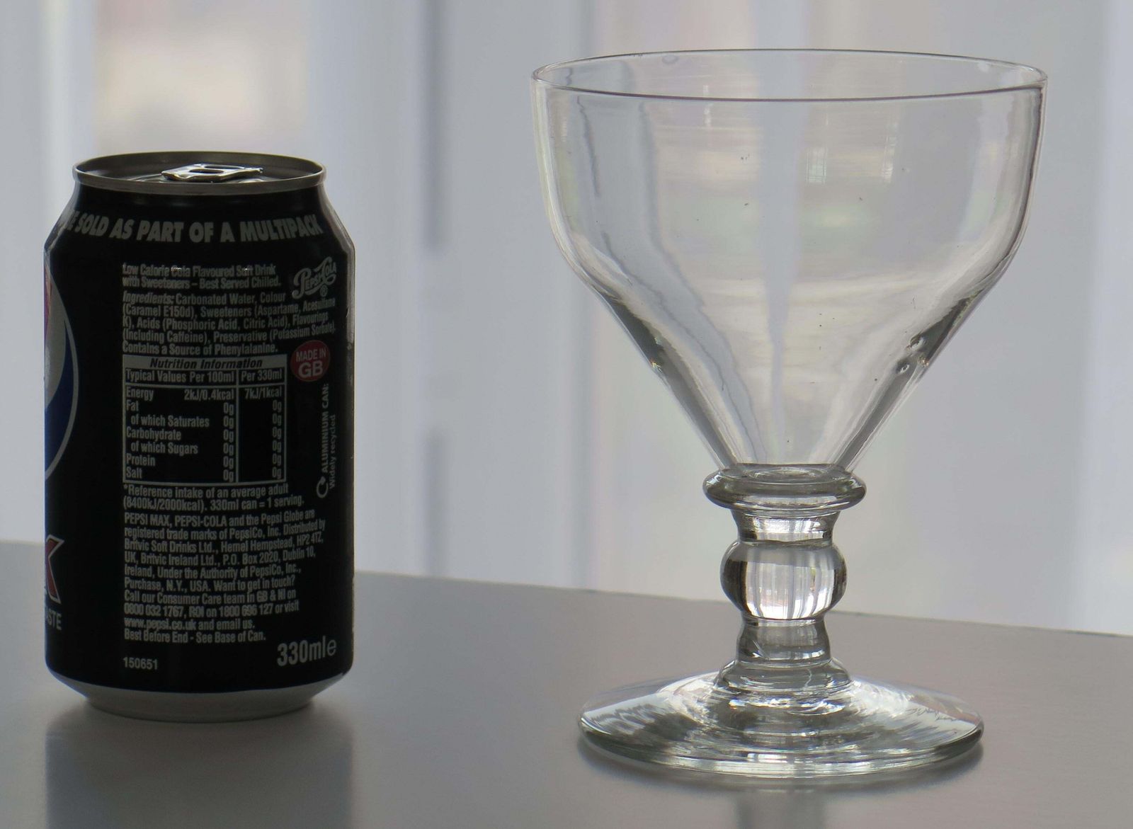 photo for sale Georgian Rummer Drinking Glass Hand Blown With Ball Knop, English Circa 1810