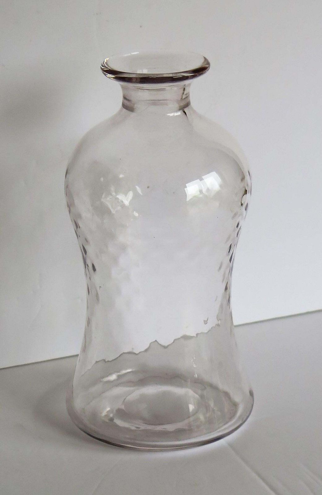 Edwardian Blown Glass Decanter Dimple Moulded With Mushroom Stopper, Circa 1900 photo buy