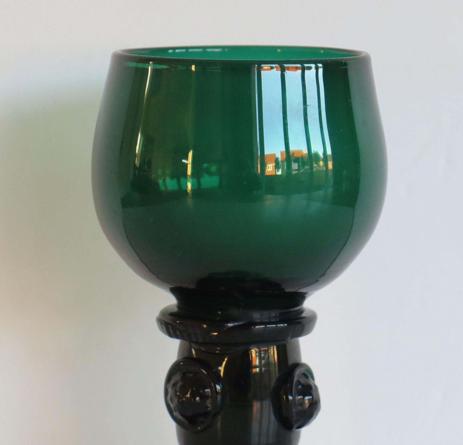 Georgian Glass Roamer Bristol Green , English Regency Period Circa 1815 photo furniture