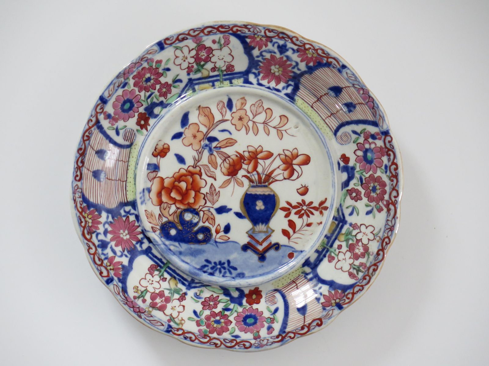 photo vinterior Georgian Masons Ironstone Sauce Tureen & Base Plate Vase & Rock Ptn, Circa 1818