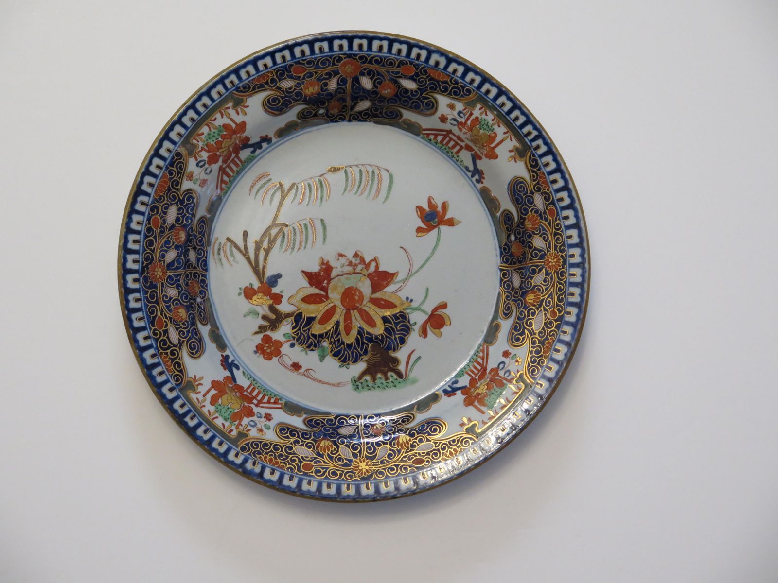 Very Early Turners Patent Ironstone Plate In Water Lily And Willow Ptn, Ca 1803 photo Home Decor