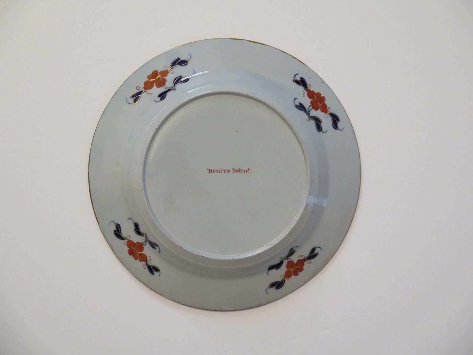photo buy Very Early Turners Patent Ironstone Plate In Water Lily And Willow Ptn, Ca 1803