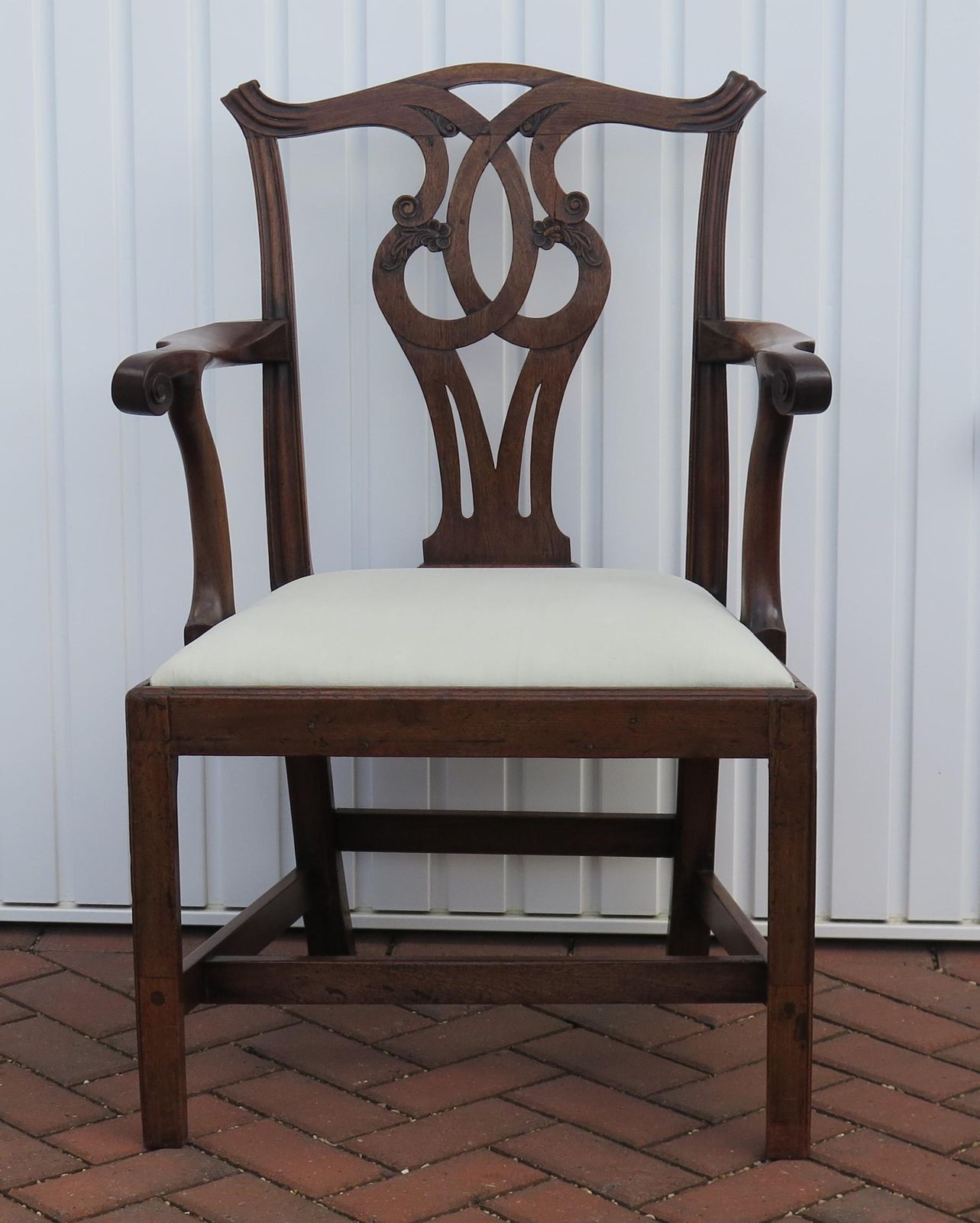 George 111 Period Chippendale Armchair Finely Carved, Circa 1760 photo 1375.0