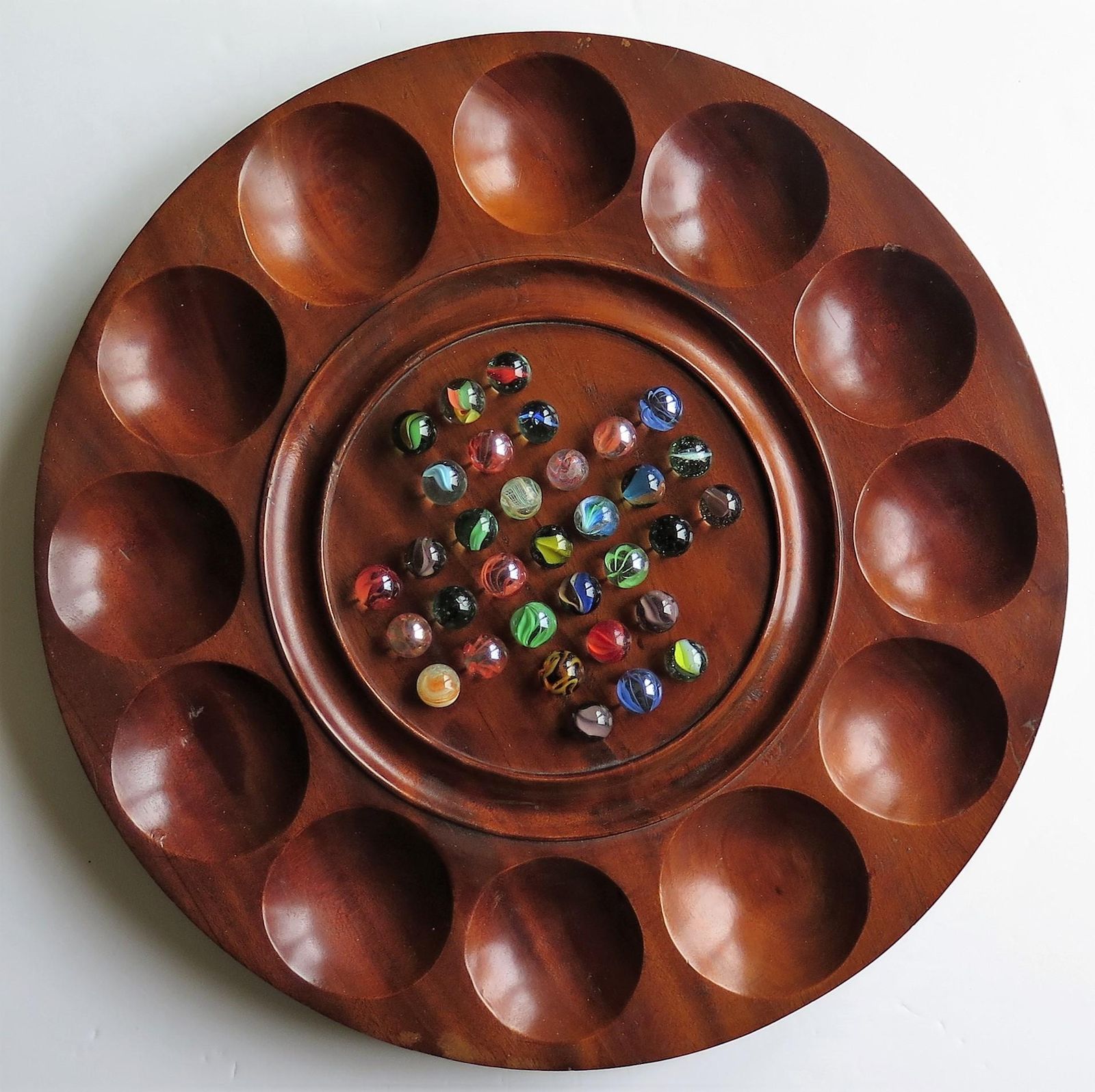 Combination Board Game Of Marble Solitaire And Tiddlywinks, Circa 1925 photo 330.0