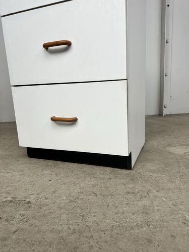Vtg Late Mid Century Medical Chest Of Drawers Modernist Style Post Modern Retro photo vintage