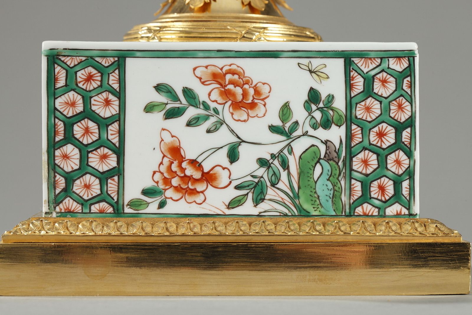 Encrier en porcelaine « famille verte » par Samson photo Décoration
