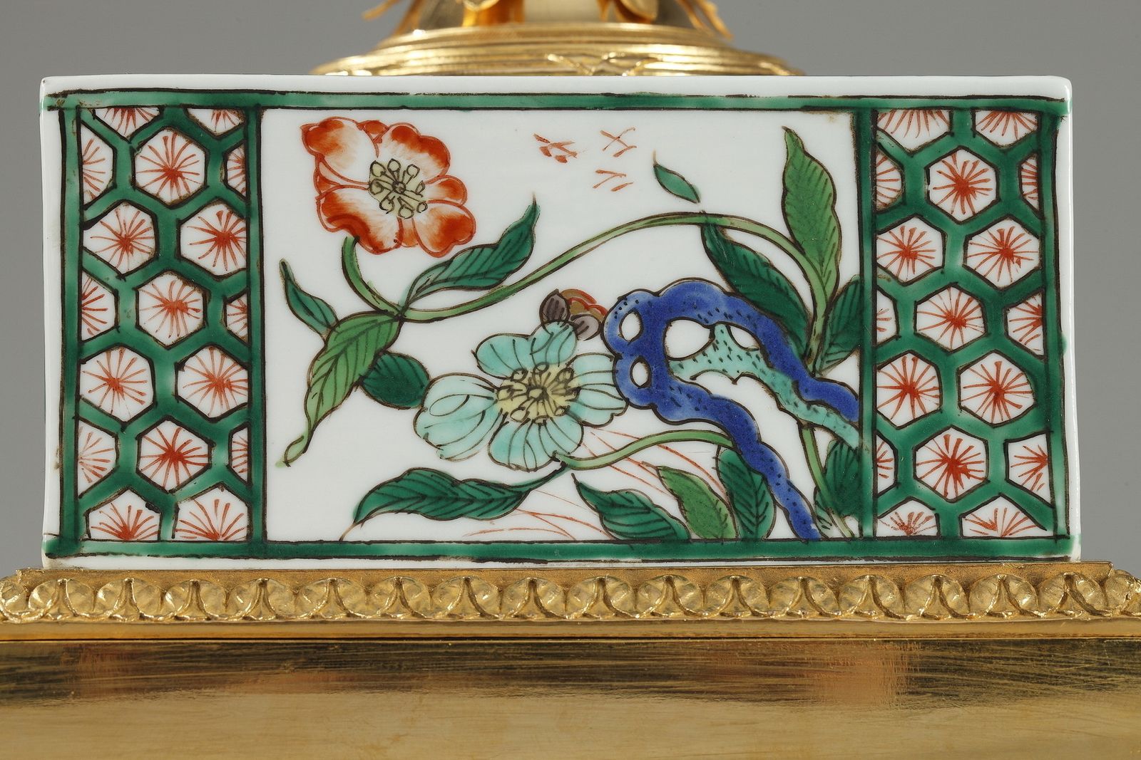 Encrier en porcelaine « famille verte » par Samson photo 1355.0