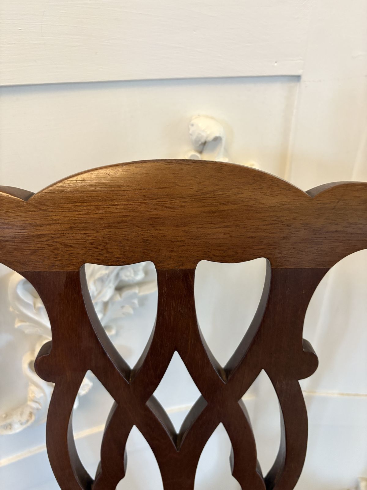 Furniture Set Of 8 Antique Early 20th Century Quality Mahogany Dining Chairs photo