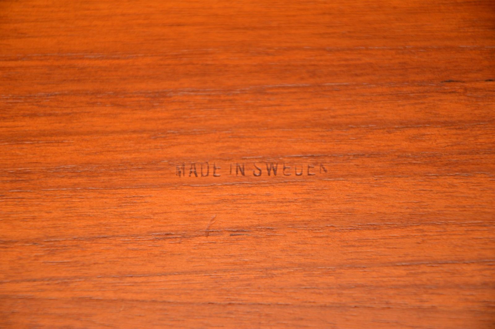 Furniture Pair Of Vintage Swedish Teak Side Tables / Trolleys photo