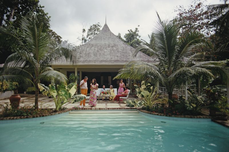 Slim Aarons 'Ocho Rios, Jamaica' Framed White