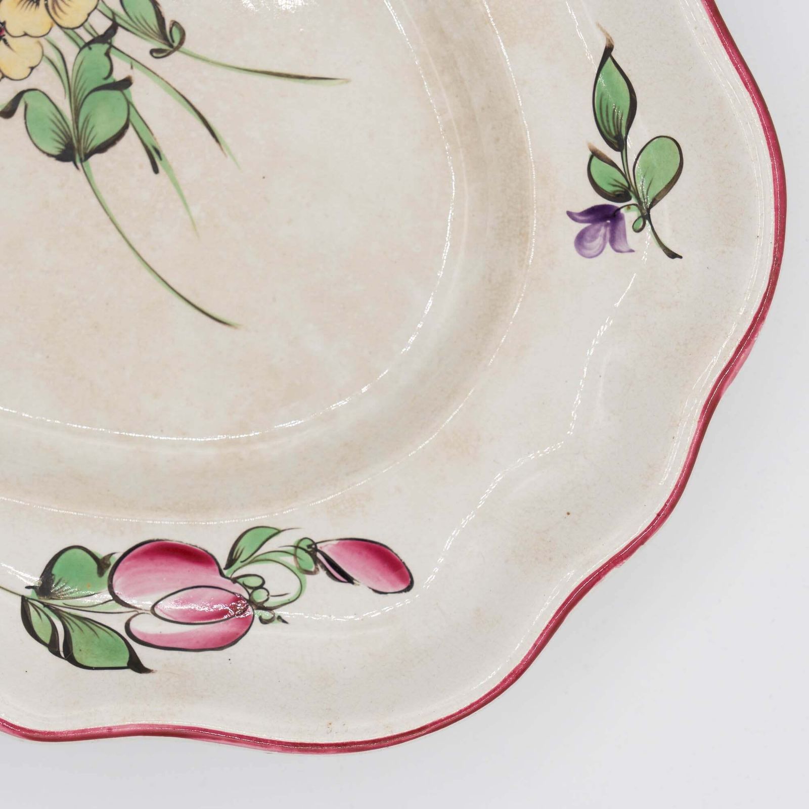 Antique Oval French Platter   Luneville   Early 20th Century photo Home Decor
