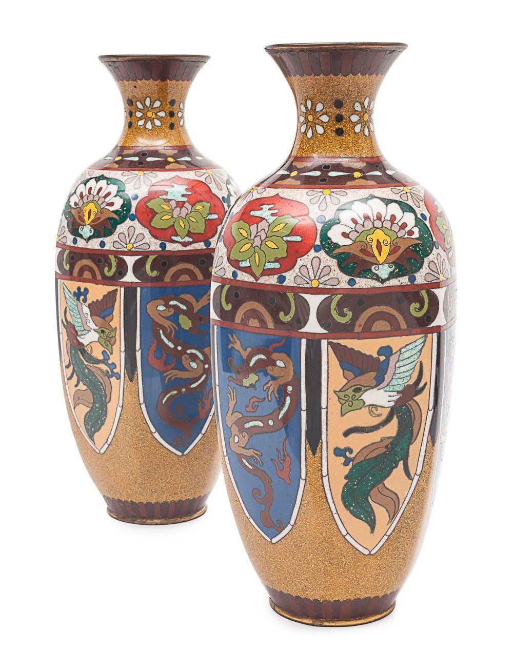 Pair Of Japanese Vases, 1800s, Antique photo for sale
