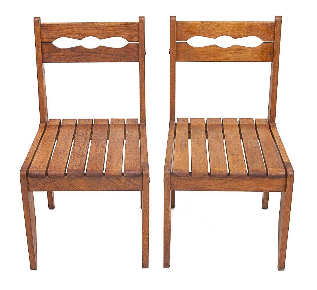 Set Of 4 Guillerme And Chambron Chairs photo for sale