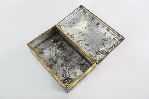 Art Deco French Metal Box Decorated With Mercury, 1930s photo 362.0