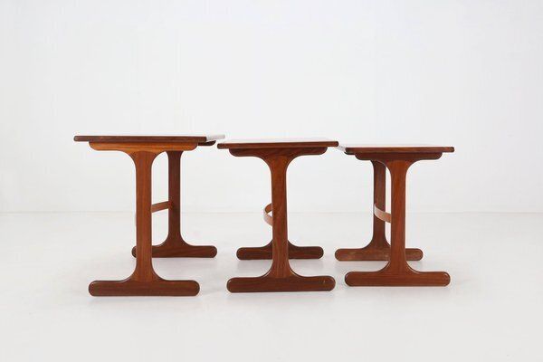 578.0 Teak Wood Nesting Tables By G Plan, 1970s, Uk, 1970s, Set Of 3 photo