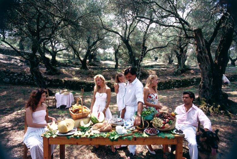 Slim Aarons 'Corfu Picnic' Framed White