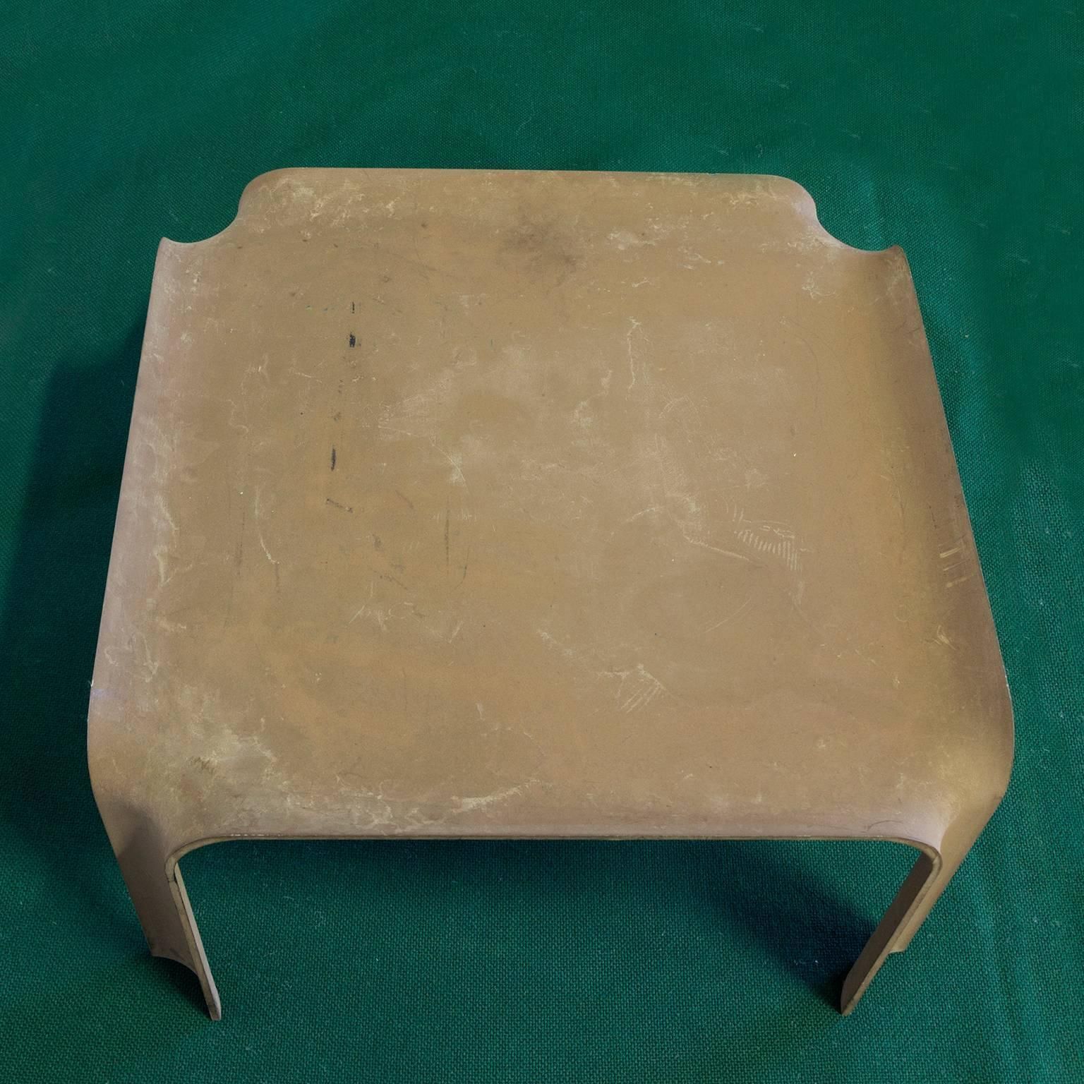1967, Pierre Paulin, Early More Elegant Side Table Model 877 In Chocolate Brown photo Furniture