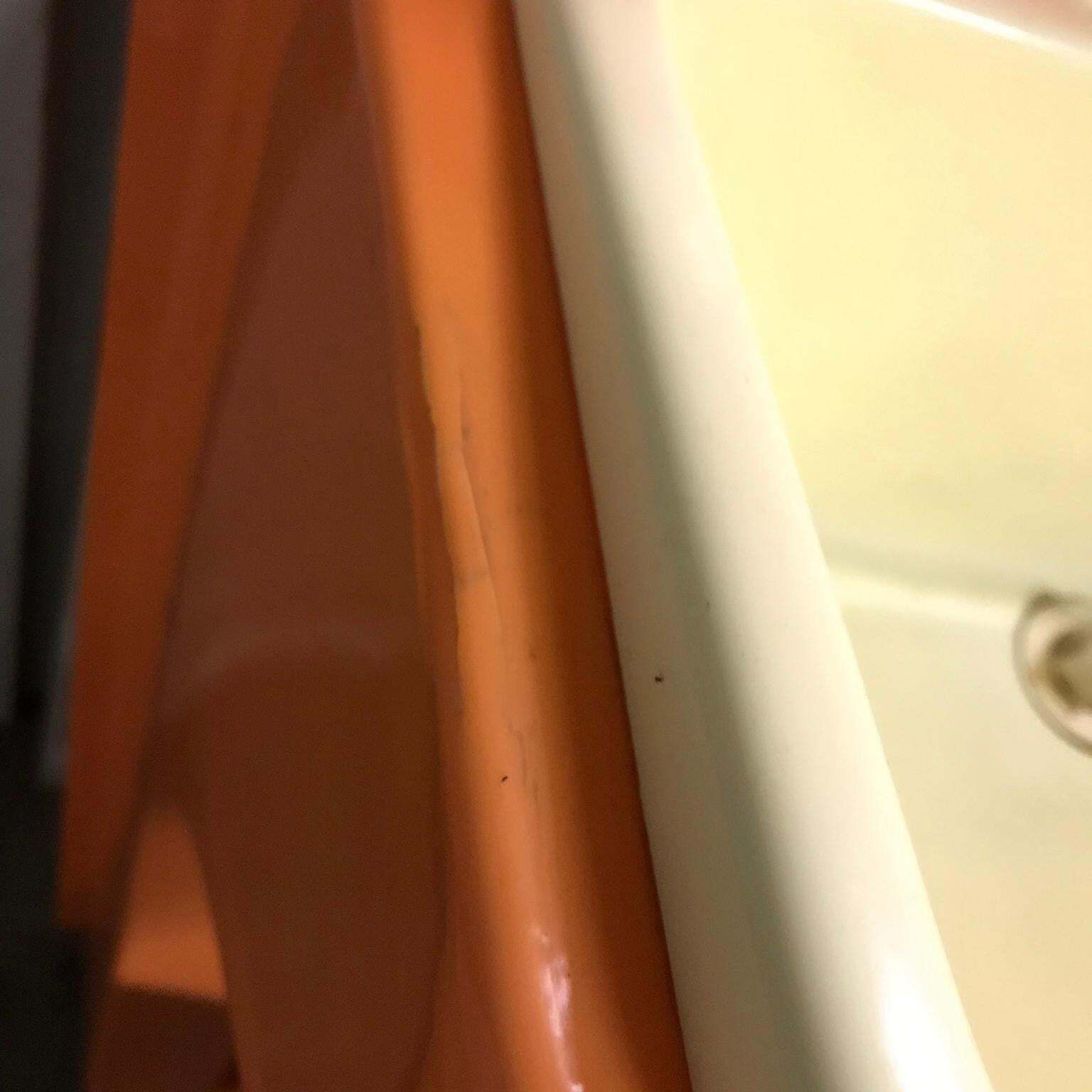 photo for sale Very Rare, Original 1960s Orange Plastic Washstand By Vidal, Spain