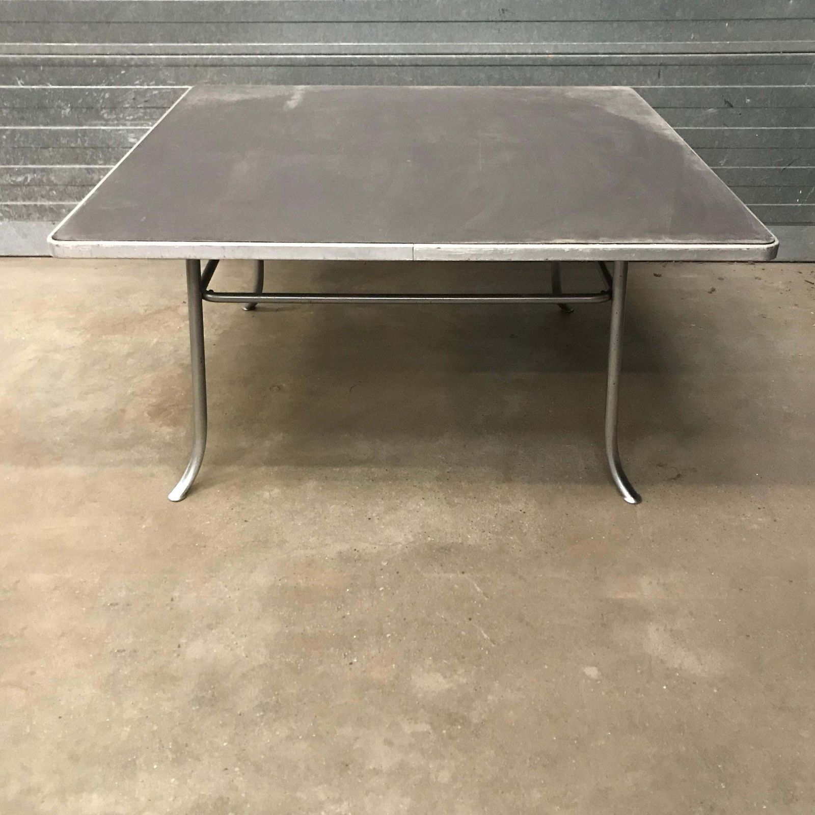 Very Rare Gispen 412 Grey Square Coffee Table, Museum Piece, Circa 1930 photo Furniture