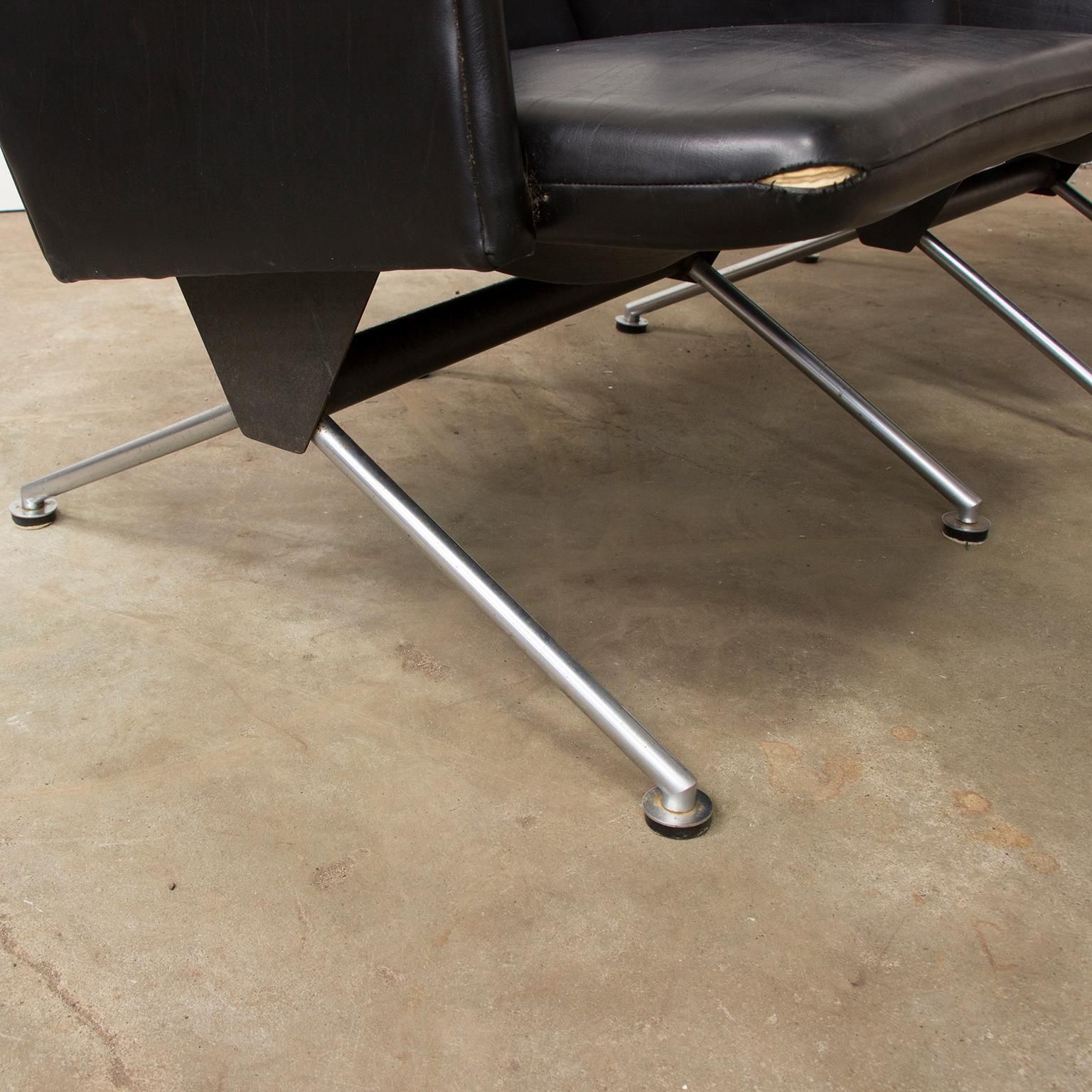 1961, Andre Cordemeyer For Gispen, Set Of Two Midcentury Dutch Easy Chairs 1432 photo Furniture