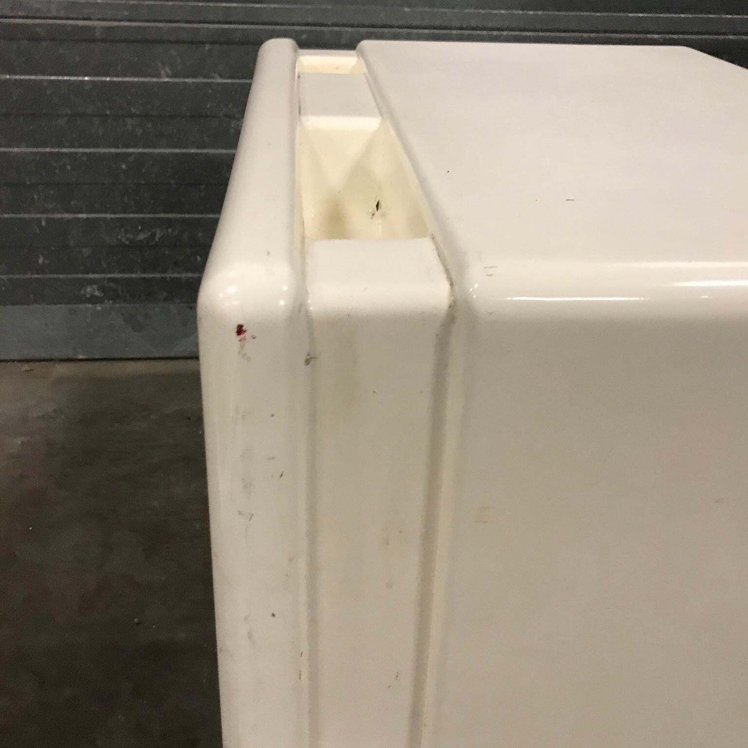 photo vinterior Rare 1970s Off White Plastic Children Desk With Stool, Circa 1970
