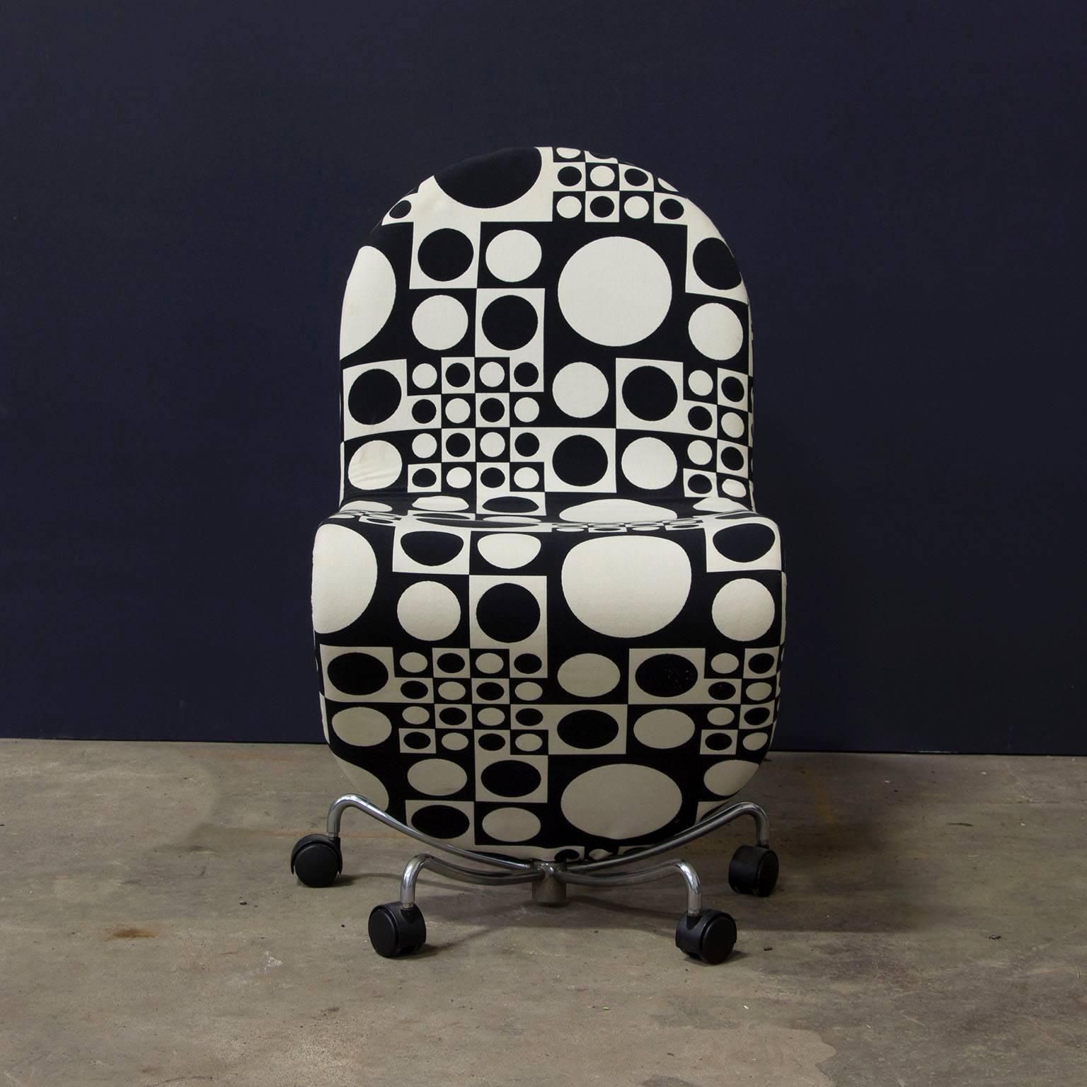 1970, Verner Panton, 1 2 3 Serie Office Chair, Original Panton Fabric By Kvadrat photo 4223.0