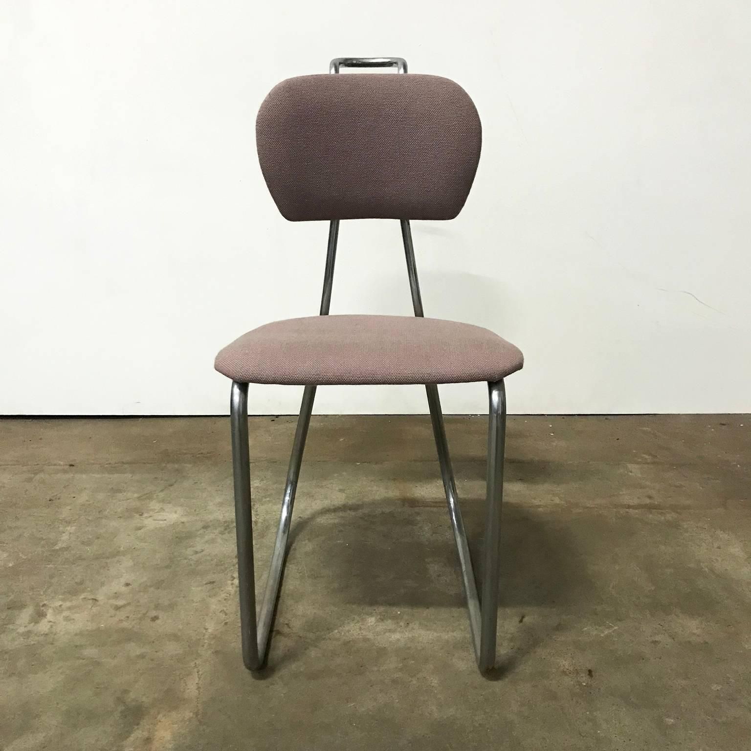 1932, W.H. Gispen For Gispen Culemborg, Holland, Original Pre War Typing Chair photo 717.0
