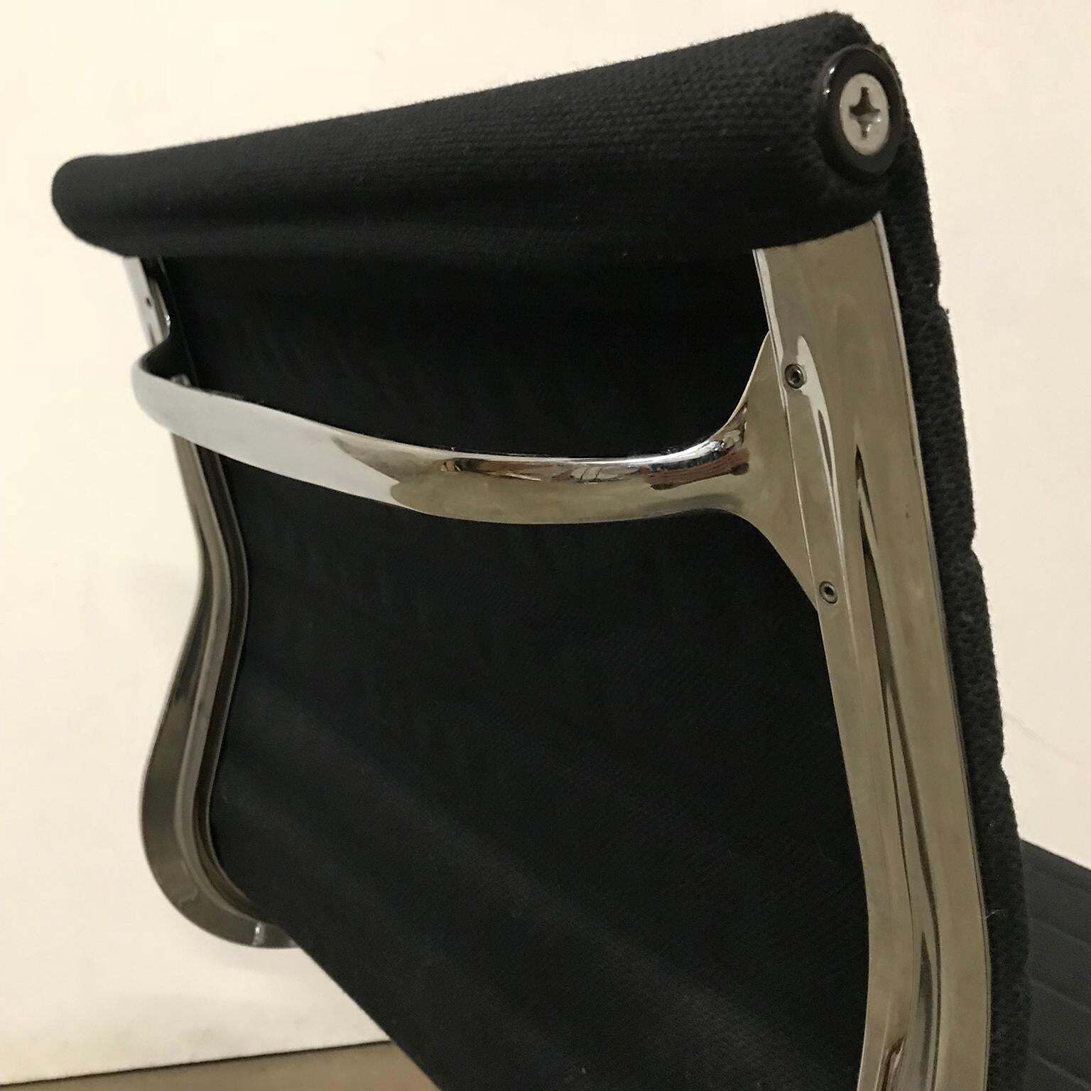 810.0 1958, Eames, Ea 107 For Herman Miller, Static Non Swivel Alu Chair photo