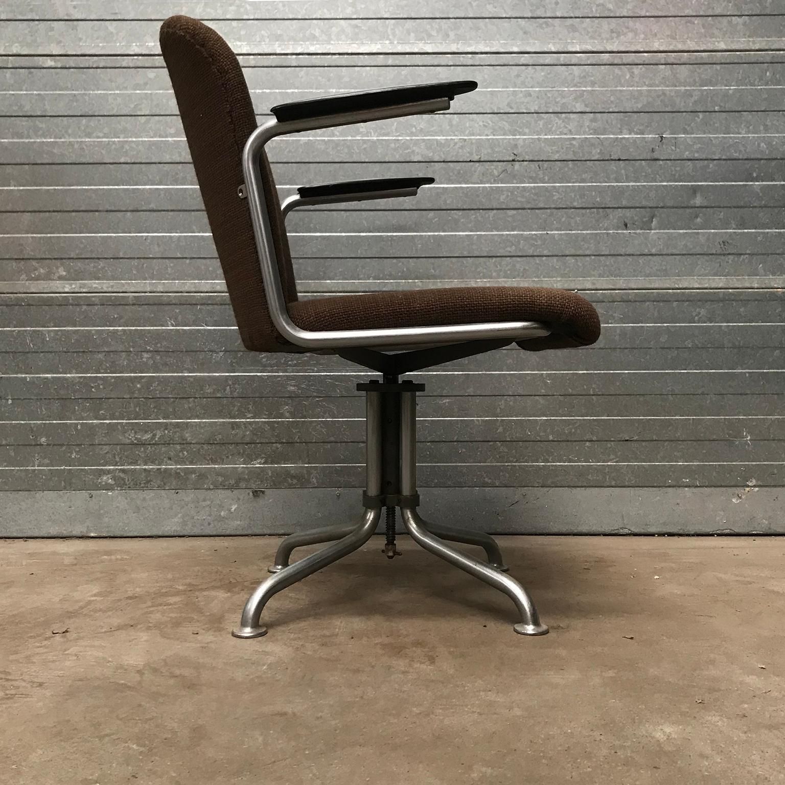 1935, W.H. Gispen By Gispen Culemborg, Office Chair 356, Spear Bakelite Armrests photo Furniture